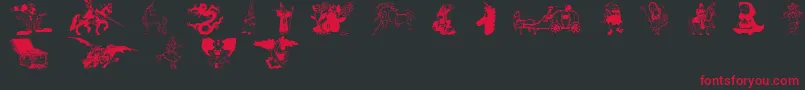 FantasyCsp Font – Red Fonts on Black Background