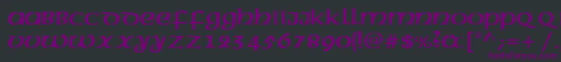 Americanuncialc Font – Purple Fonts on Black Background
