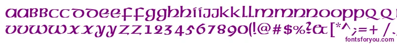 Americanuncialc Font – Purple Fonts on White Background