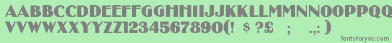 Binnerc Font – Gray Fonts on Green Background