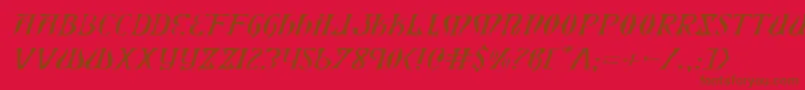 Xiphoseli Font – Brown Fonts on Red Background