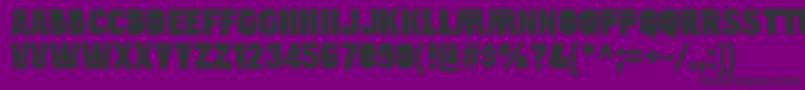 BulltoadkeyRegular Font – Black Fonts on Purple Background