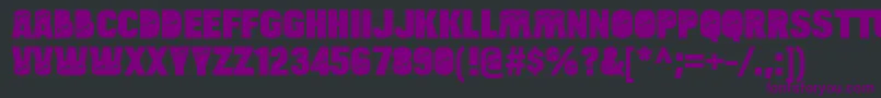 BulltoadkeyRegular Font – Purple Fonts on Black Background