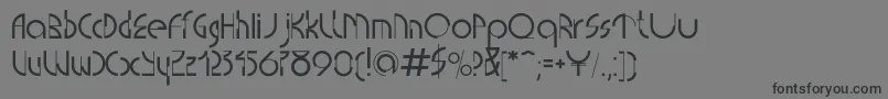 フォントCurrentc – 黒い文字の灰色の背景