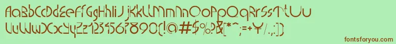 Currentc Font – Brown Fonts on Green Background