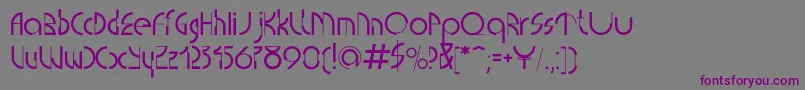 Шрифт Currentc – фиолетовые шрифты на сером фоне
