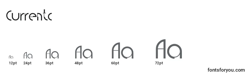 Currentc Font Sizes