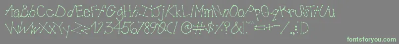 AustieBostMudPies Font – Green Fonts on Gray Background