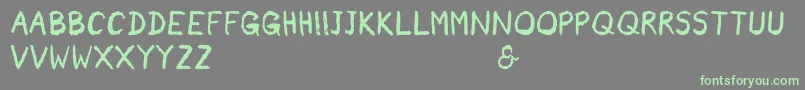 Шрифт Rainneer – зелёные шрифты на сером фоне