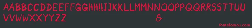 Rainneer Font – Red Fonts on Black Background