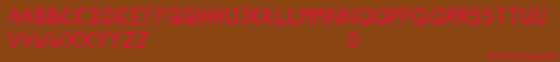 Rainneer Font – Red Fonts on Brown Background