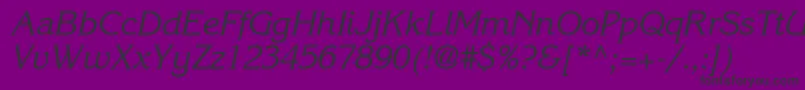 IntuitionSsiItalic Font – Black Fonts on Purple Background