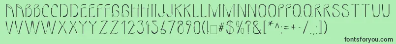 More about LinotypeMmistel Font LinotypeMmistel Font – Black Fonts on Green Background