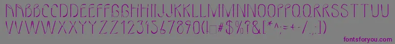 LinotypeMmistel Font – Purple Fonts on Gray Background