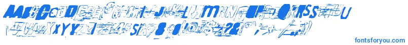 RandomChangeInMood Font – Blue Fonts on White Background