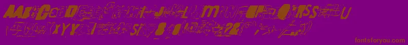 RandomChangeInMood Font – Brown Fonts on Purple Background