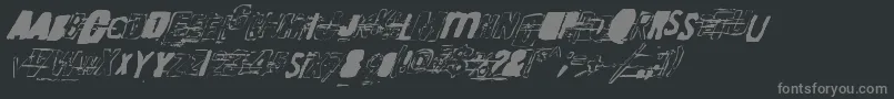 RandomChangeInMood Font – Gray Fonts on Black Background