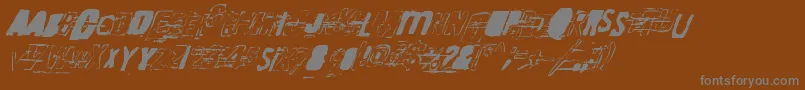 RandomChangeInMood Font – Gray Fonts on Brown Background