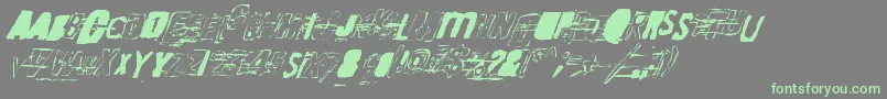 RandomChangeInMood Font – Green Fonts on Gray Background