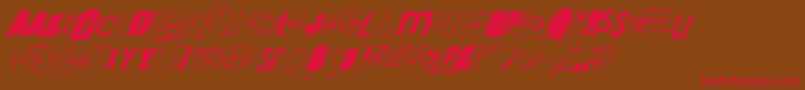 RandomChangeInMood Font – Red Fonts on Brown Background