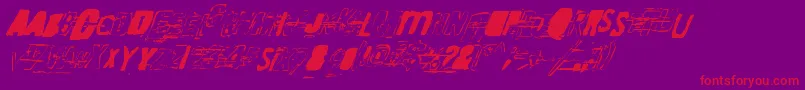 RandomChangeInMood Font – Red Fonts on Purple Background