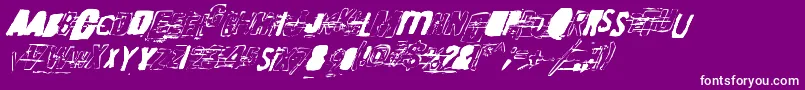 RandomChangeInMood Font – White Fonts on Purple Background