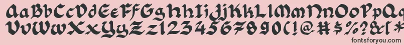 More about Florlrg Font Florlrg Font – Black Fonts on Pink Background