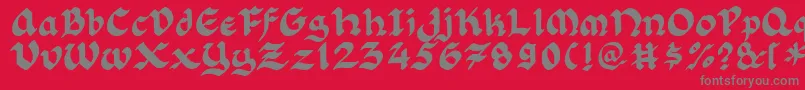 More about Florlrg Font Florlrg Font – Gray Fonts on Red Background