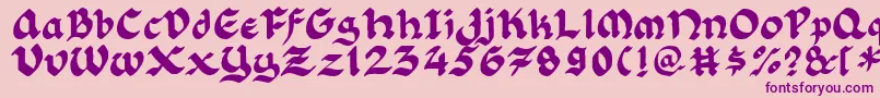 More about Florlrg Font Florlrg Font – Purple Fonts on Pink Background