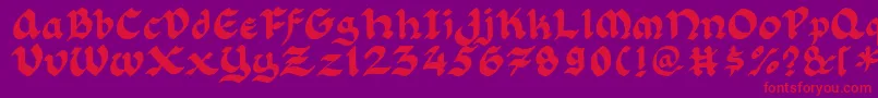 More about Florlrg Font Florlrg Font – Red Fonts on Purple Background