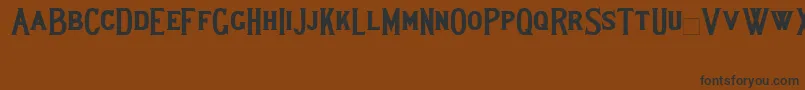 Lewishambold Font – Black Fonts on Brown Background