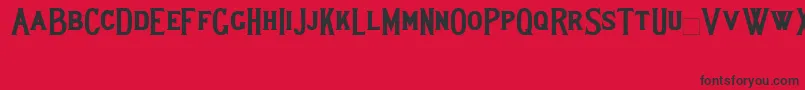 Lewishambold Font – Black Fonts on Red Background