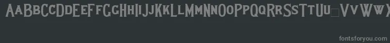 Lewishambold Font – Gray Fonts on Black Background