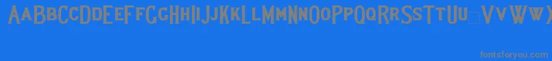Lewishambold Font – Gray Fonts on Blue Background