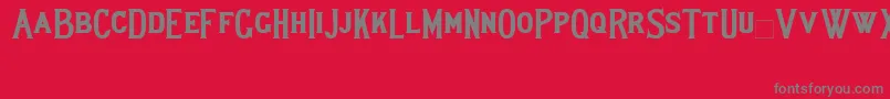 Lewishambold Font – Gray Fonts on Red Background