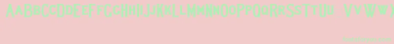 Lewishambold Font – Green Fonts on Pink Background