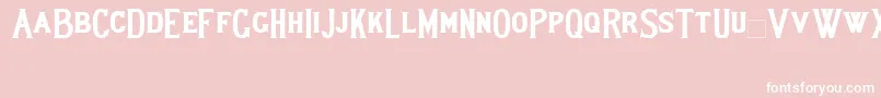 Lewishambold Font – White Fonts on Pink Background