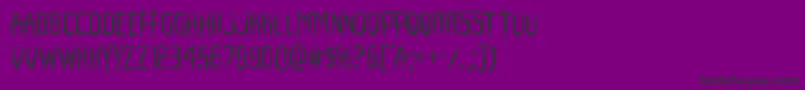 Więcej informacji o czcionce Horroroid Czcionka Horroroid – czarne czcionki na fioletowym tle