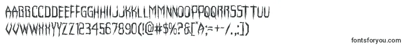 Шрифт Horroroid – ужасные шрифты