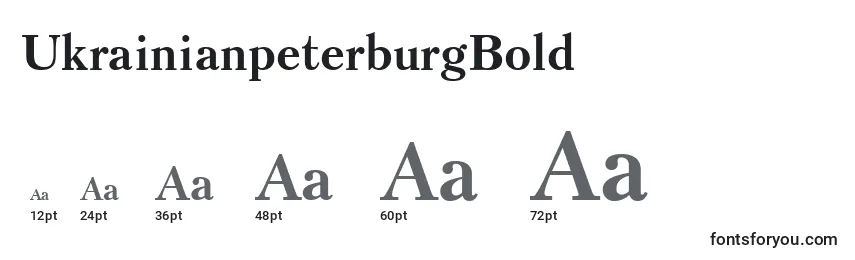 UkrainianpeterburgBold Font Sizes