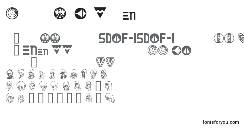 Czcionka RobotechSymbol – alfabet, cyfry, specjalne znaki