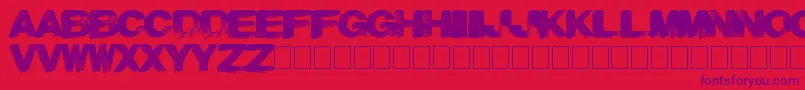 Paintnight Font – Purple Fonts on Red Background