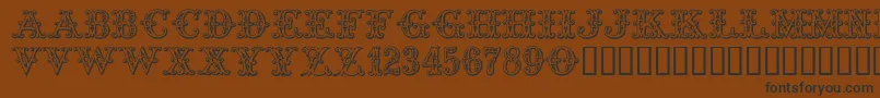 Tropicana Font – Black Fonts on Brown Background