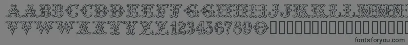 Tropicana Font – Black Fonts on Gray Background