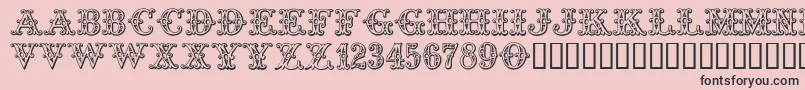 Tropicana Font – Black Fonts on Pink Background