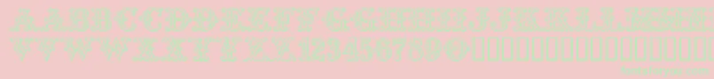 Tropicana Font – Green Fonts on Pink Background