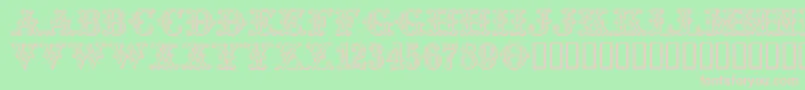 Tropicana Font – Pink Fonts on Green Background