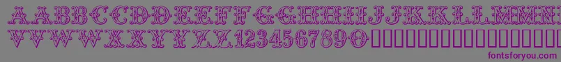 Tropicana Font – Purple Fonts on Gray Background