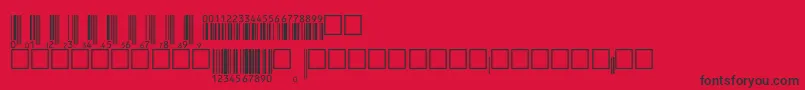 V200005 Font – Black Fonts on Red Background