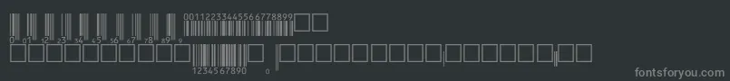 V200005 Font – Gray Fonts on Black Background